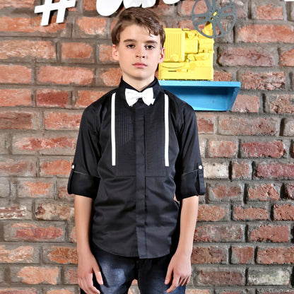 MashUp Classic Black Dress Shirt - mashup boys