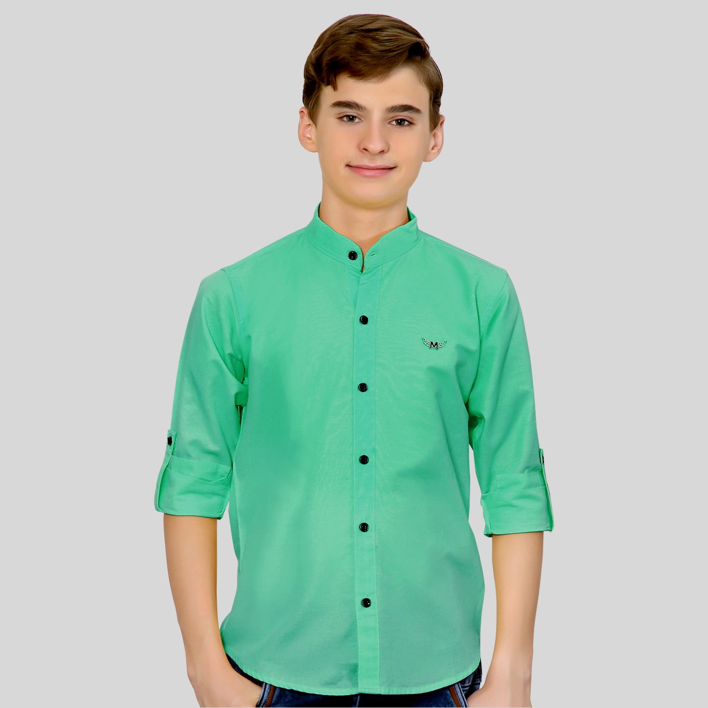Collar Poppin' Style: Boys' Unique Shirt for Effortless Cool!