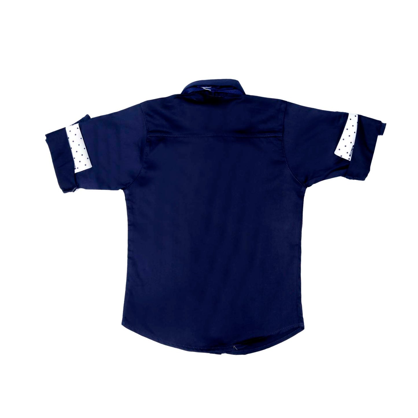 Mashup Navy Blue Solid Party Shirt- - mashup boys