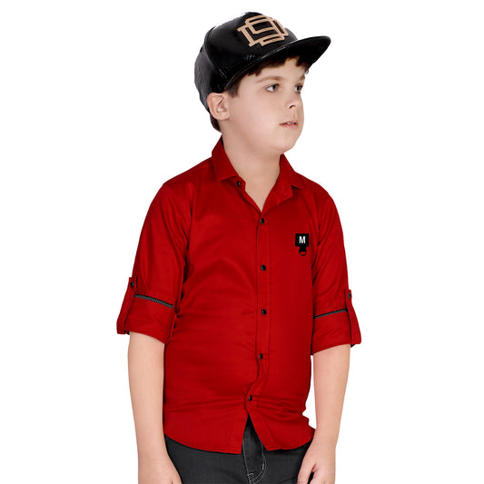 MashUp Red Casual Shirt - mashup boys