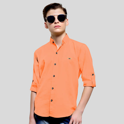 Swagger in Style: Boys' Classic Collar Shirt for Cool Comfort!