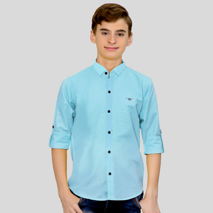Collar Up! Classic Cool: Boys' Unique Shirt for Everyday Style!
