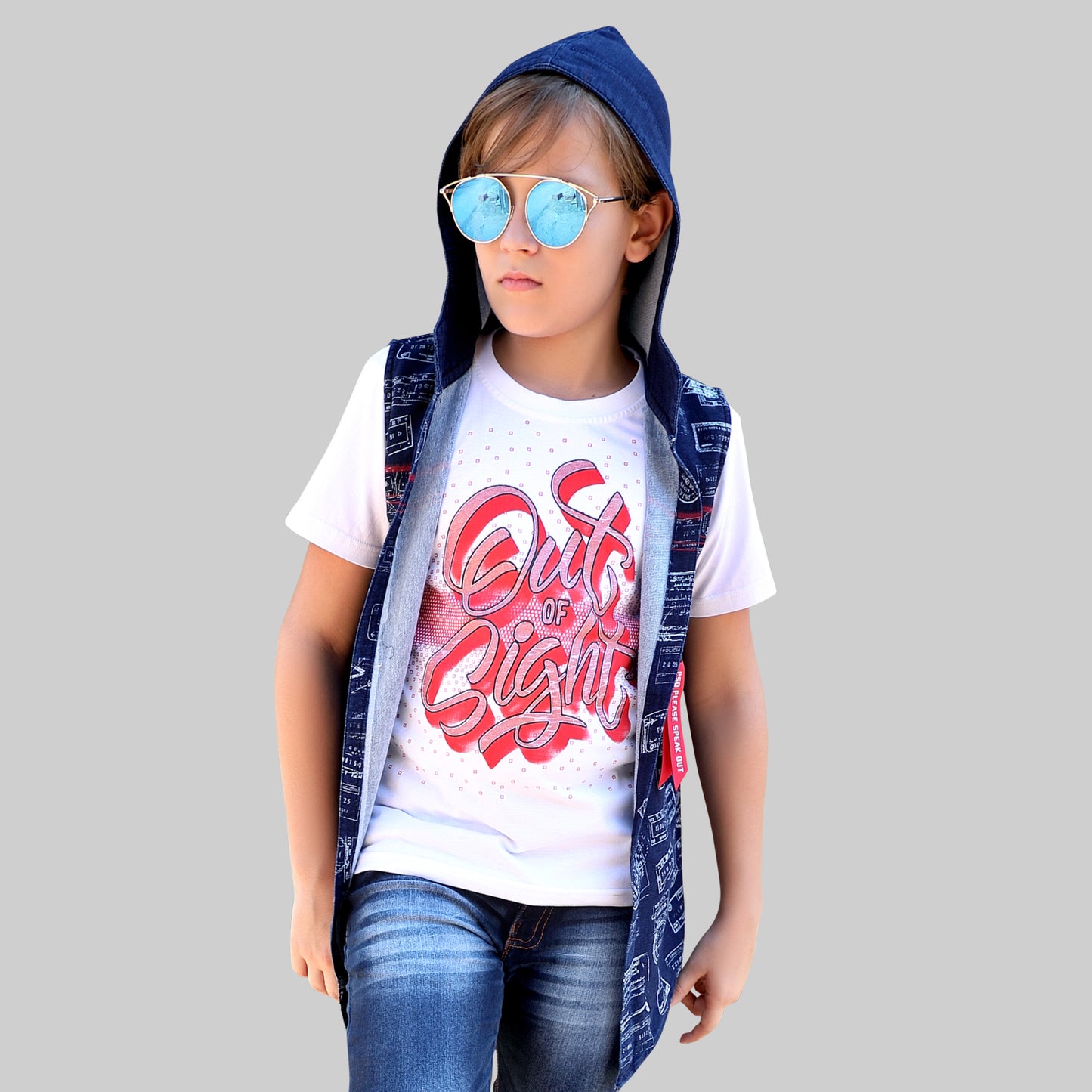 MashUp Casual outdoor Outfit with jacket shirt and tshirt