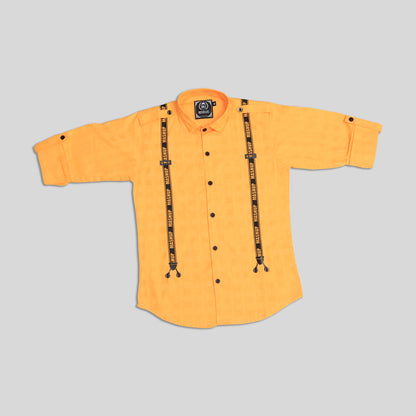 Stylish yellow cotton Shirt for Young boys