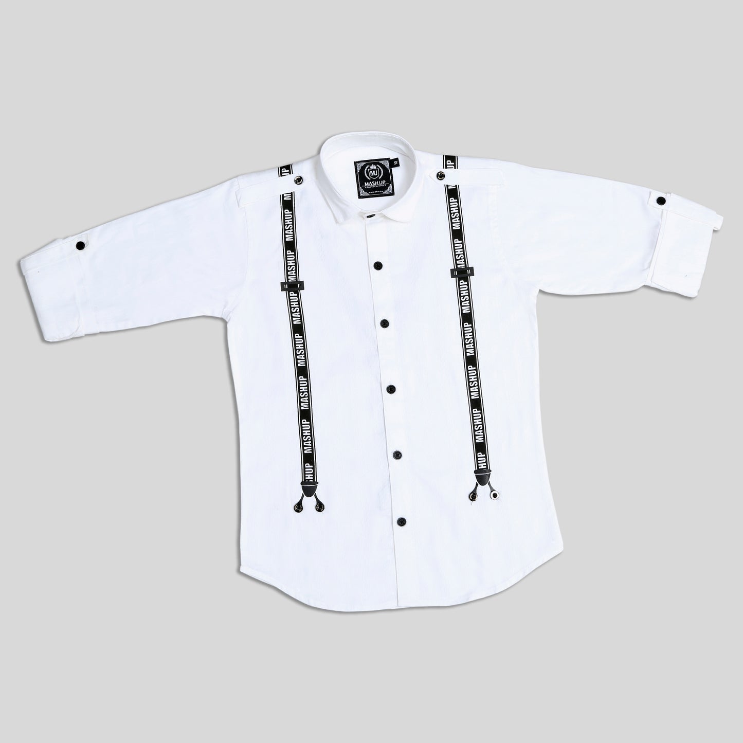 Stylish white cotton Shirt for Young Boys