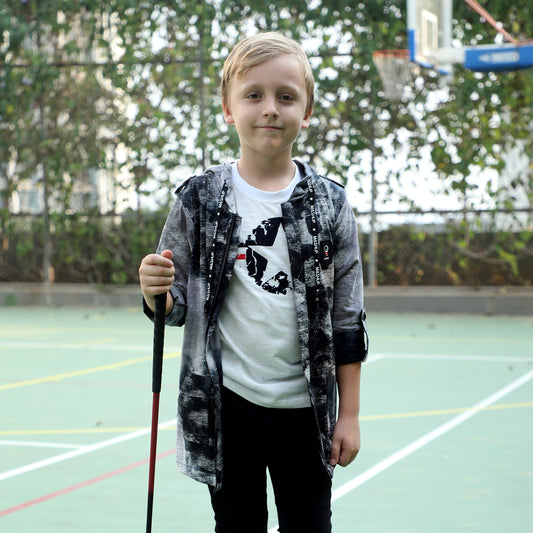 Shirt & Shrug Sizzle: Elevate Casual Coolness with This Unique Combo!