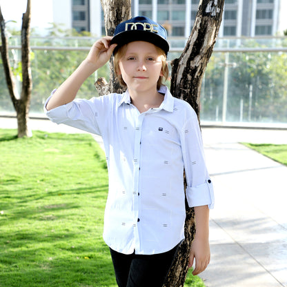 MashUp Imported Lycra Printed shirt for Young boys