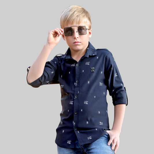 MashUp Party Wear Cotton Stretch Lycra Shirt.