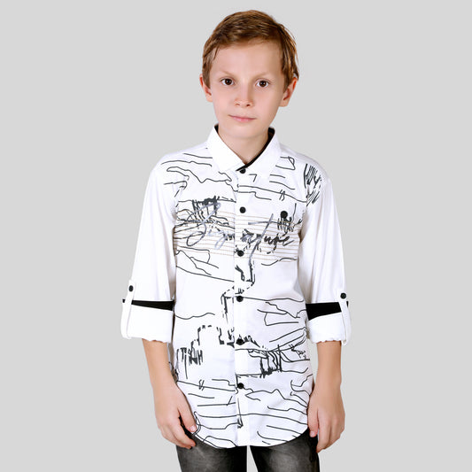 Funky Prints Unleashed: Elevate Casual Vibes with This Unique Shirt!