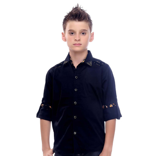 MashUp Designer Collection -  black shirt - mashup boys