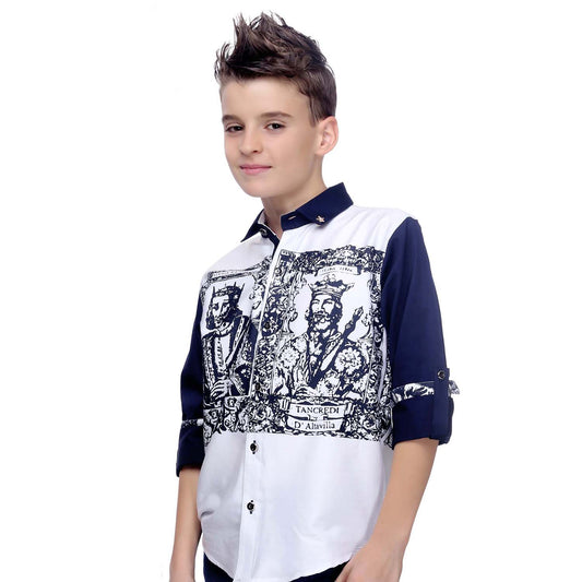 MashUp Roman Print Shirt - mashup boys