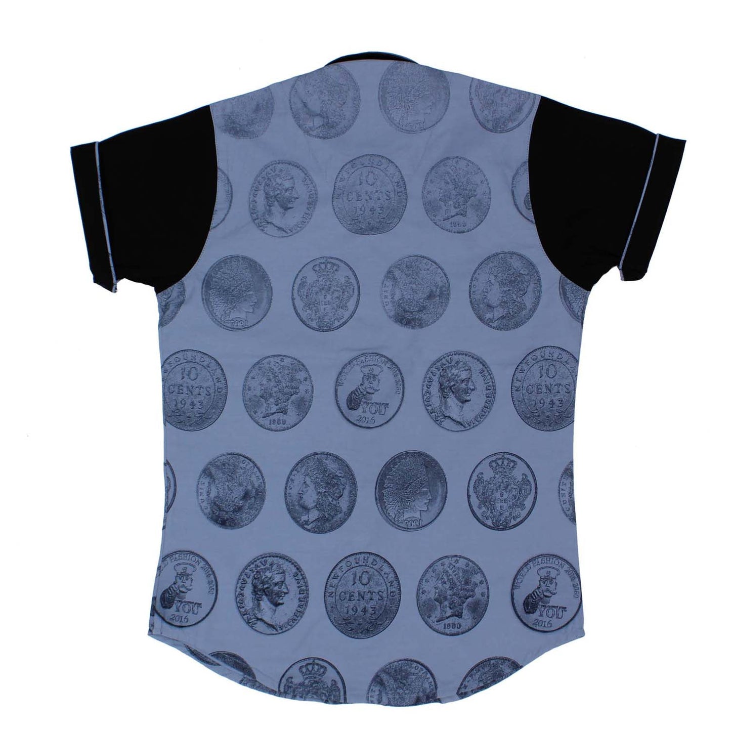 MashUp Coin Print Grey Shirt - mashup boys