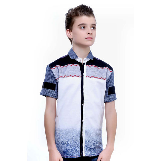 MashUp Paisley Print Designer Shirt - mashup boys