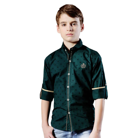 MashUp Designer Classic Green Shirt - mashup boys