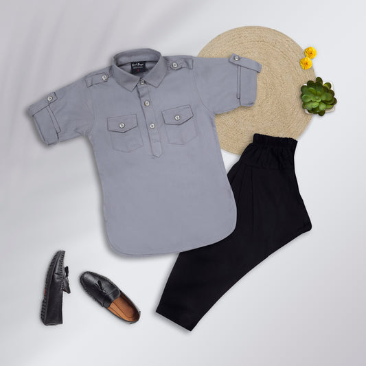 Plaid and Fashionable Kurta salwar set.