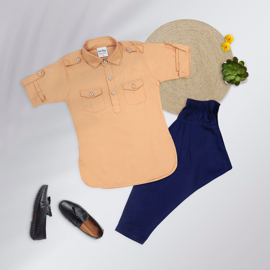 Plaid and Stylish Kurta salwar set.