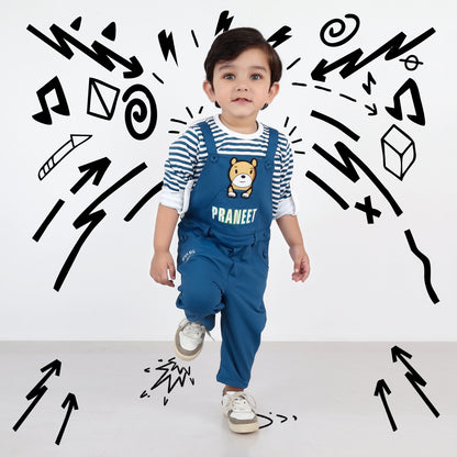 Personalized Dungaree Set: Your Little One's Name in Style!
