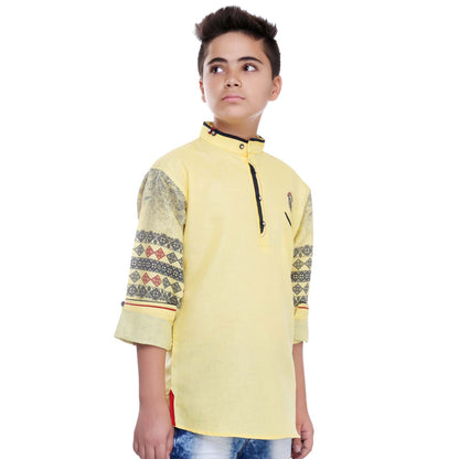 Traditional print sleeves kurta from the house of Bad Boys - mashup boys