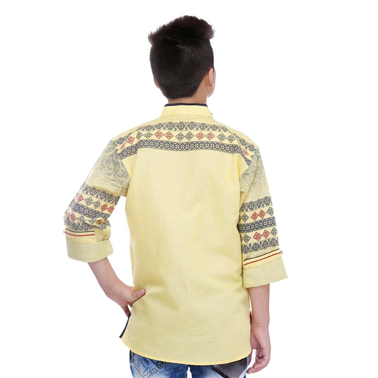 Traditional print sleeves kurta from the house of Bad Boys - mashup boys