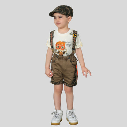 Cool Camouflage shorts set for little boys