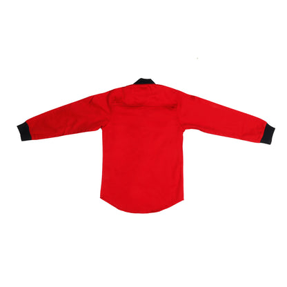 MashUp  Red Baseball Collar Shirt - mashup boys